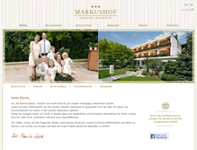 Tablet Screenshot of kurhotel-markushof.de